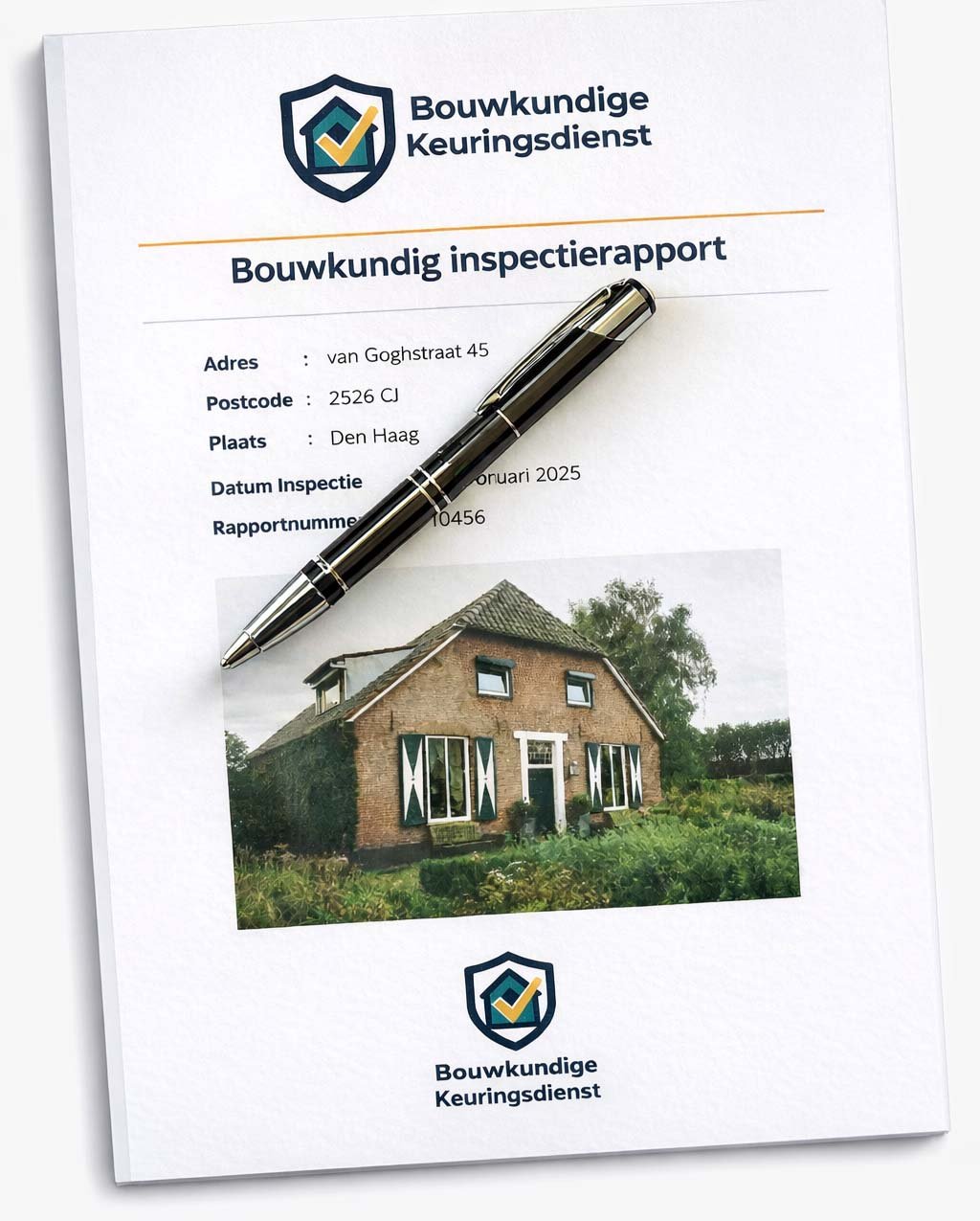Voorbeeld van een bouwkundig inspectierapport